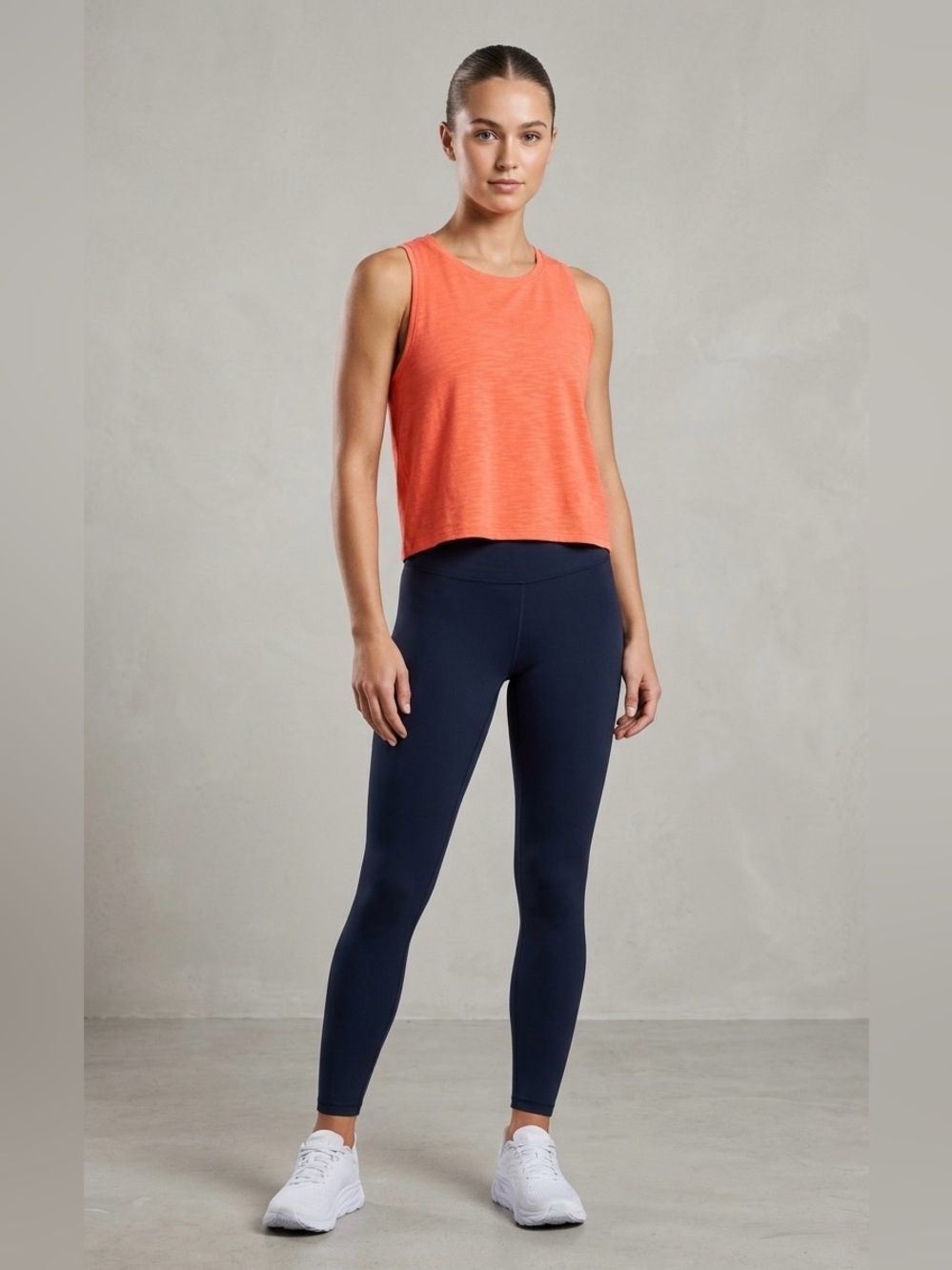 tasc ALLways Crop Tank Tangerine Small Limited Edition 2021 Performance Wear Rad